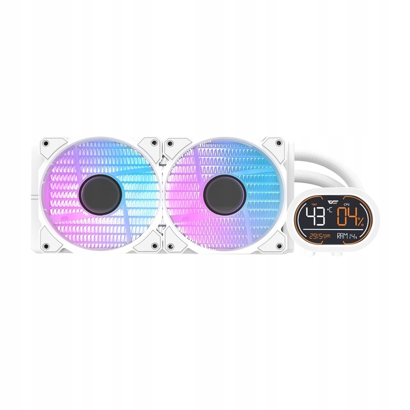 Vodné Chladenie Darkflash DH240D Biele Argb Pre Intel A Amd