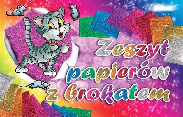 

Zeszyt Papierów Ozdobnych B5 Z Brokatem Kolorowych