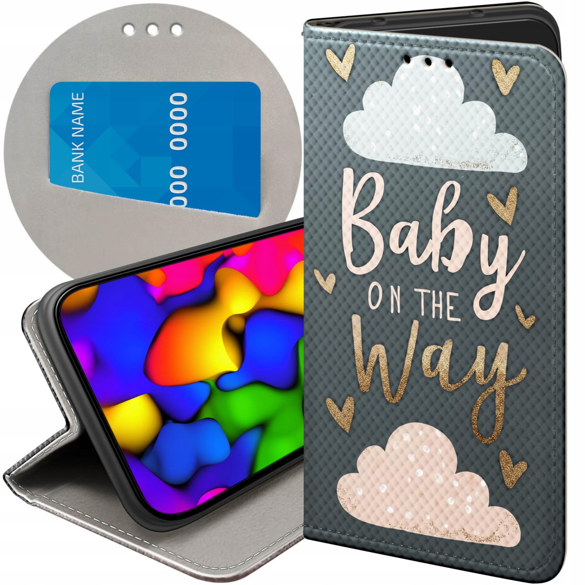 Etui Z Klapką Do Xiaomi 15T 5G Gender Reveal Pregnant Baby Shower