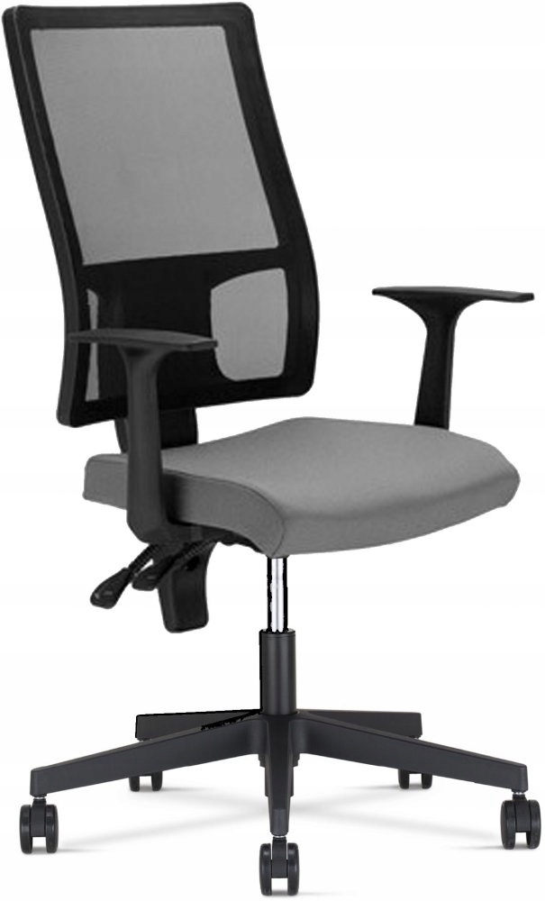 Krzesło obrotowe ergonomiczne regulowane szare Nowy Styl Cooper Mesh EF031