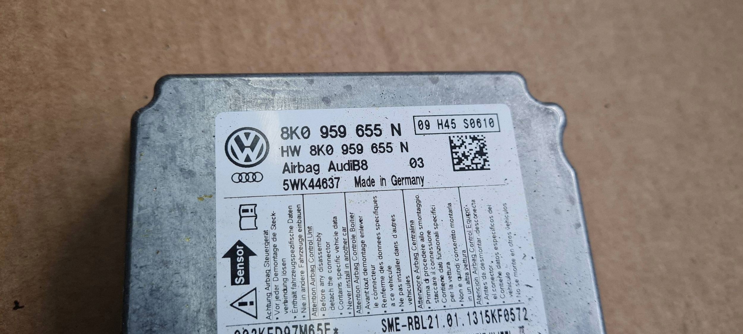 A5 8T LIFT module SENSOR airbag 8K0959655N A4 B8 Q5