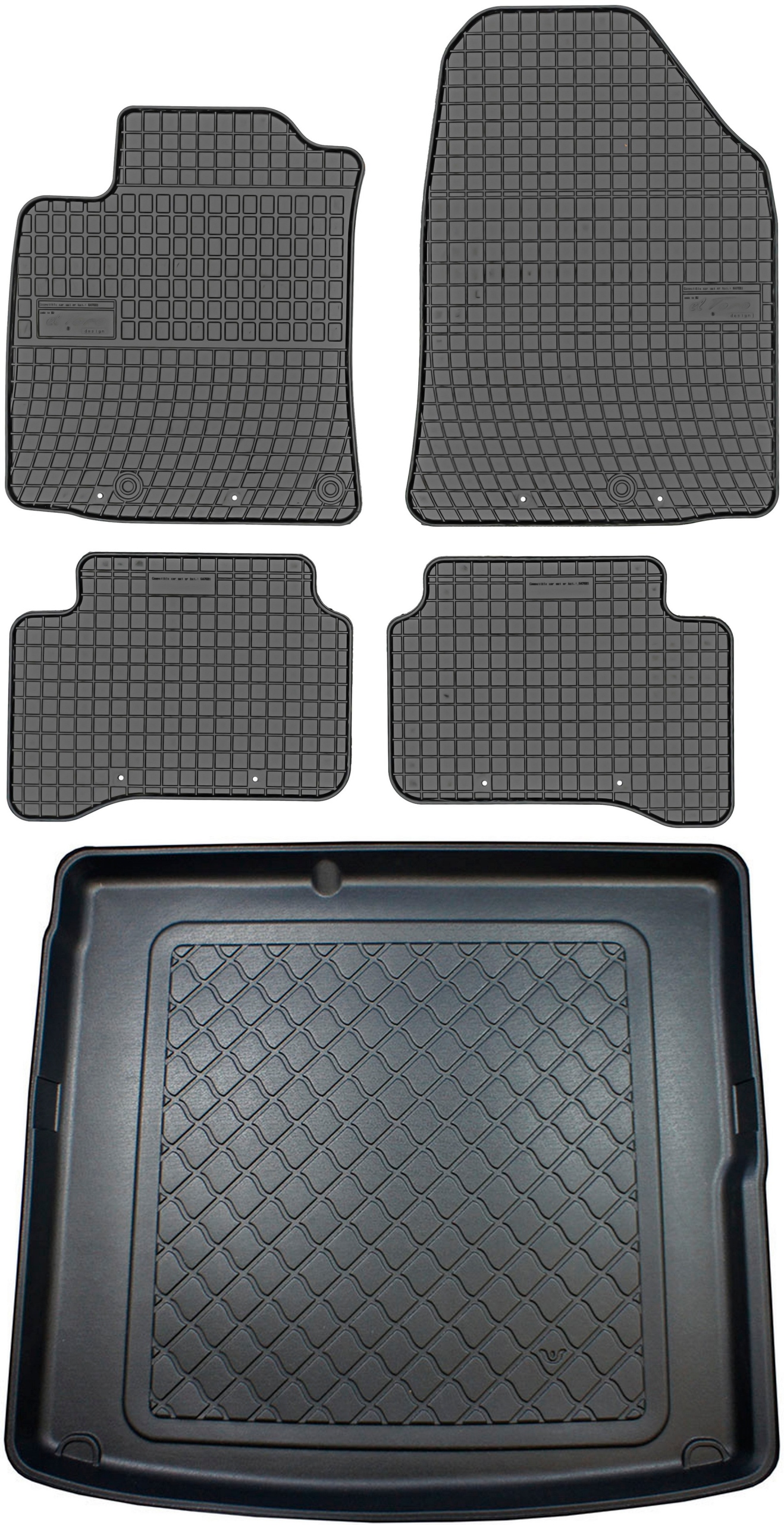 Hyundai Ioniq Hybrid Hb 2016-2021 Koberce s rohožou