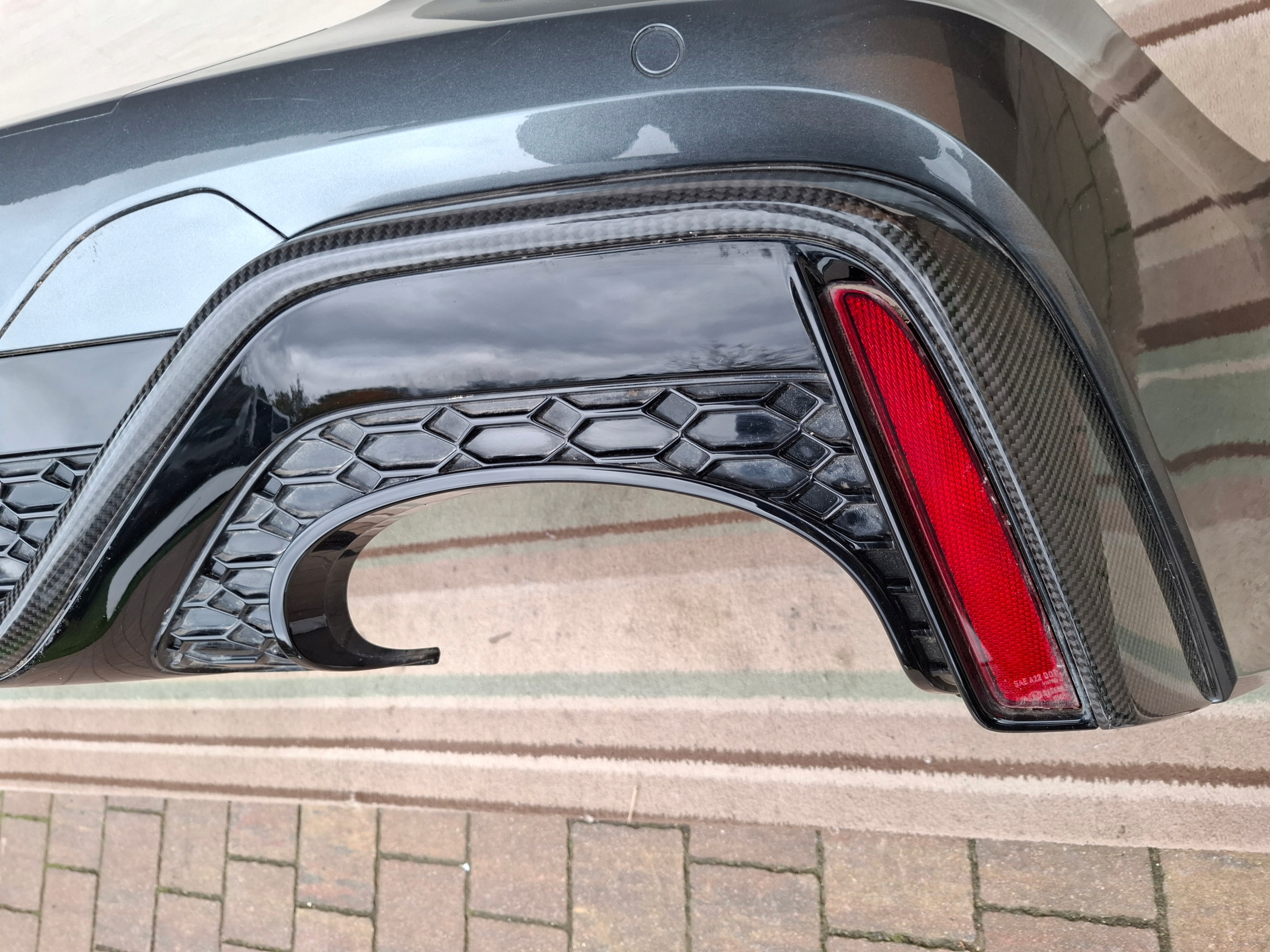 bumper rear part rear AUDI RS6 4K8 C8 23r CARBON LZ7S
