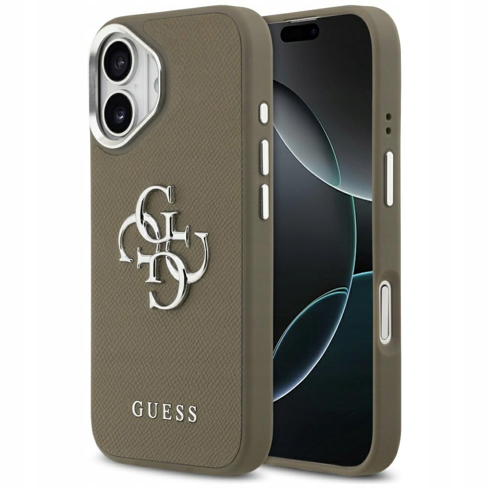 Pouzdro Guess Grained Big 4G Classic Logo pro iPhone 17, hnědé