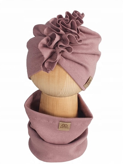 

Komplet, Turban Komin, Prążek Fiolet 44cm-47cm