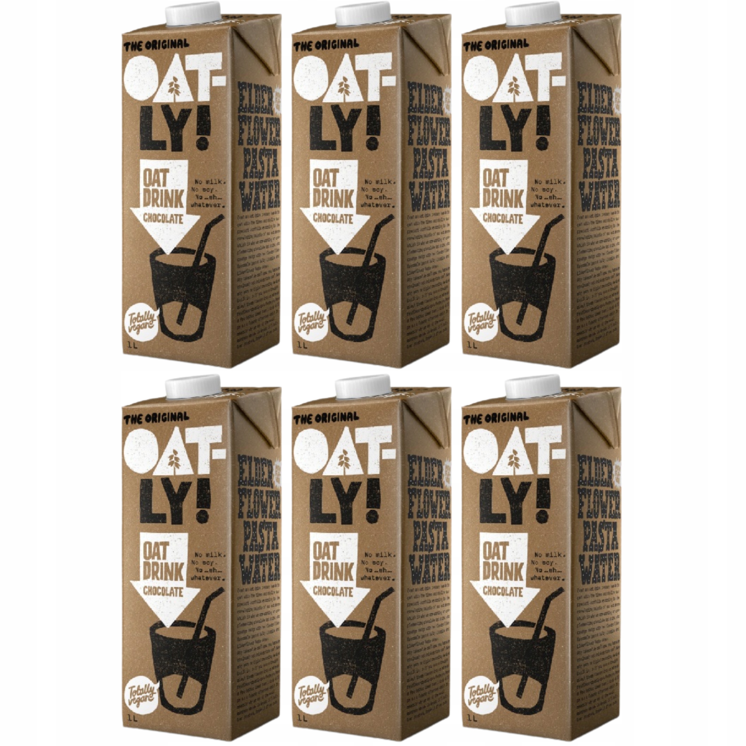 Oatly Kakao Napój Roślinny Czekoladowy Bez Laktozy I Nabiału Kakaowy 6x1l