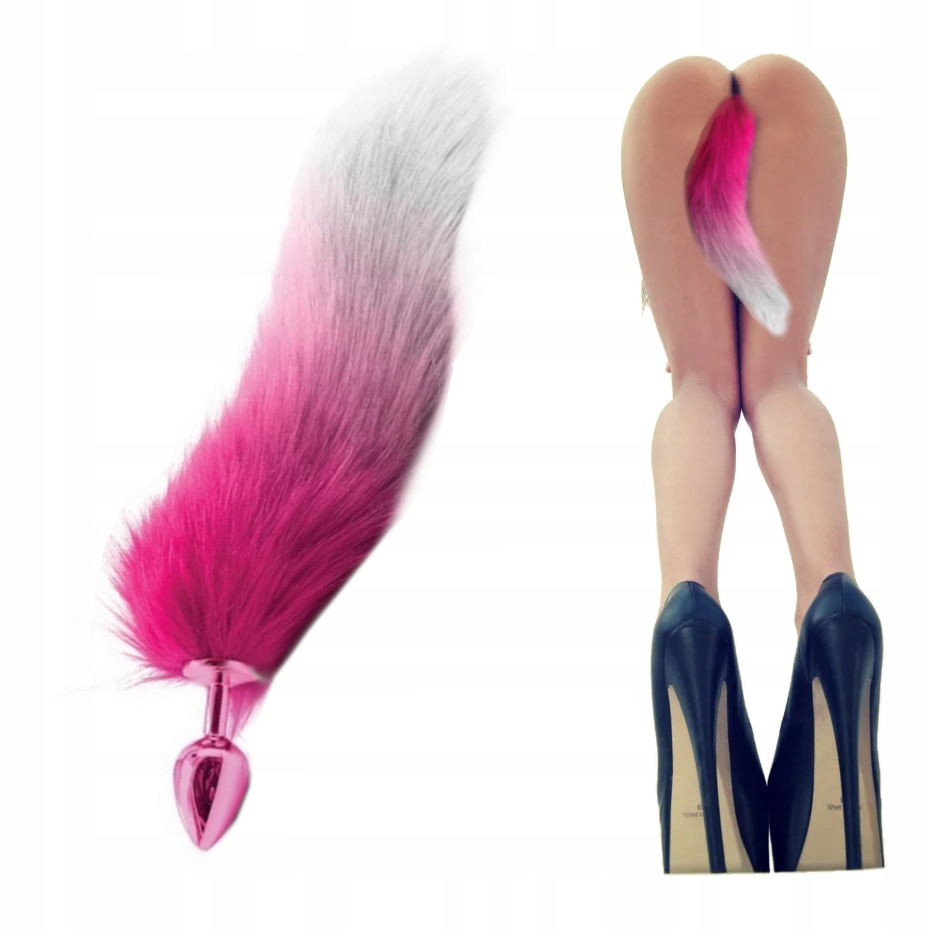 

Korek Analny Ogon Lisa, Puszysta Różowa Kita