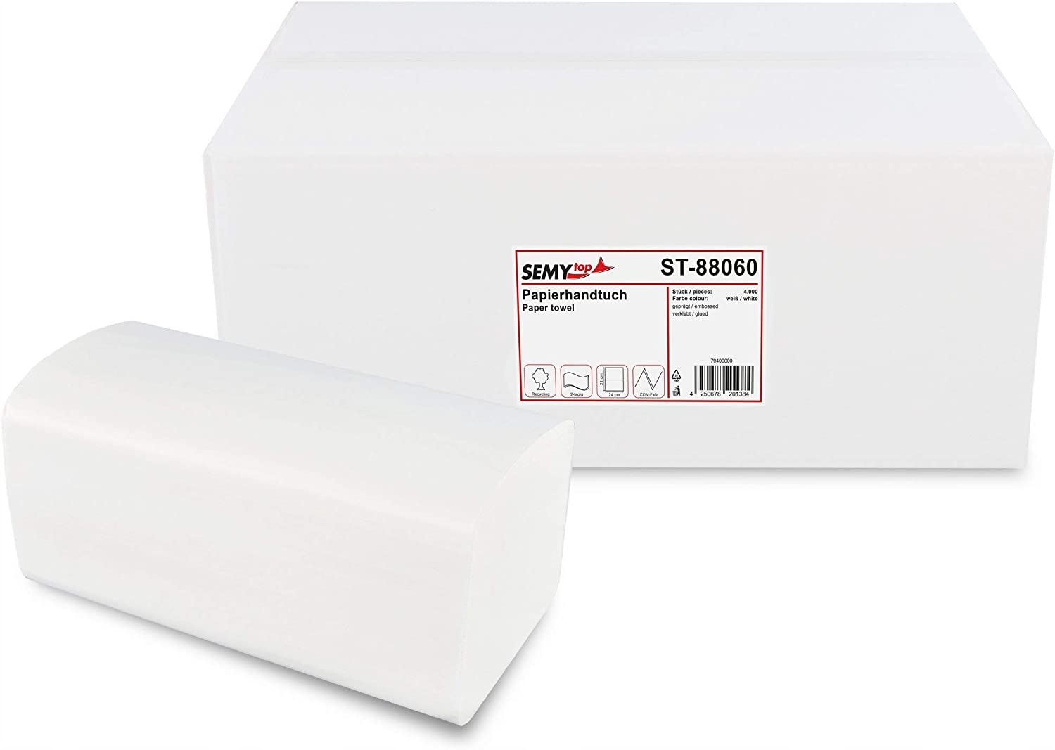 Levně Celulózové semy Papírové ručníky 4000 Kusů