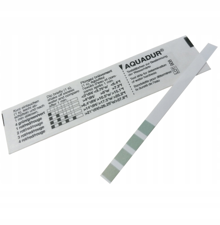 Paskowy tester test twardości wody INSTRUKCJA PL