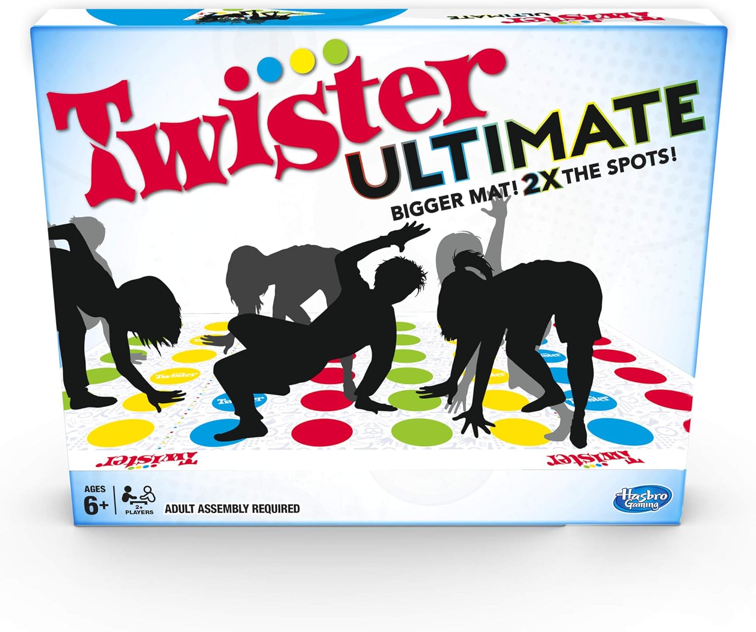 Twister Ultimate z większą matą i większą liczbą próbek kolorów, gra dla ro