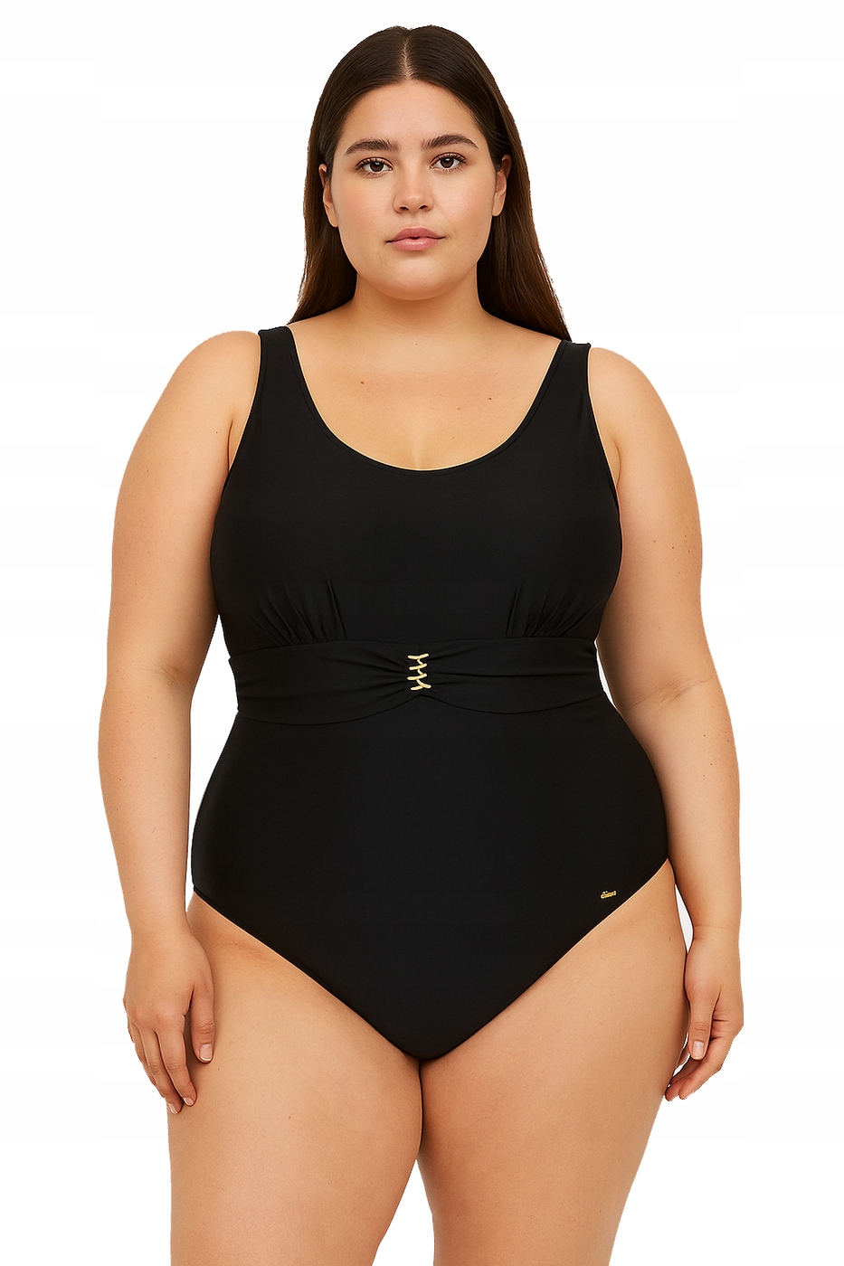 Jednodílné plavky Marko Georgia kostým Plus Size černá 46.