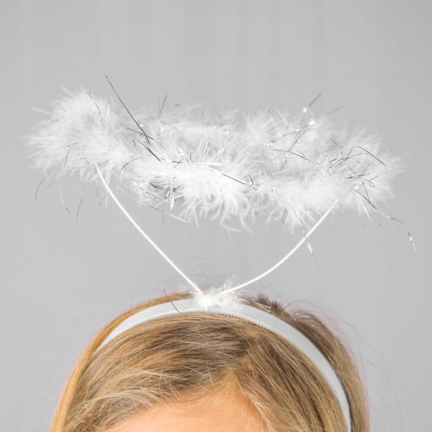 DUŻY ZESTAW STRÓJ ANIOŁA DZIEWCZYNKI CHŁOPCA SKRZYDŁA AUREOLA PRZEBRANIE Kolor dodatkowy biały