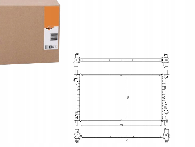 NRF54756 CHŁODNICA FORD CONNECT 1,8/1,8TDCI 02-13