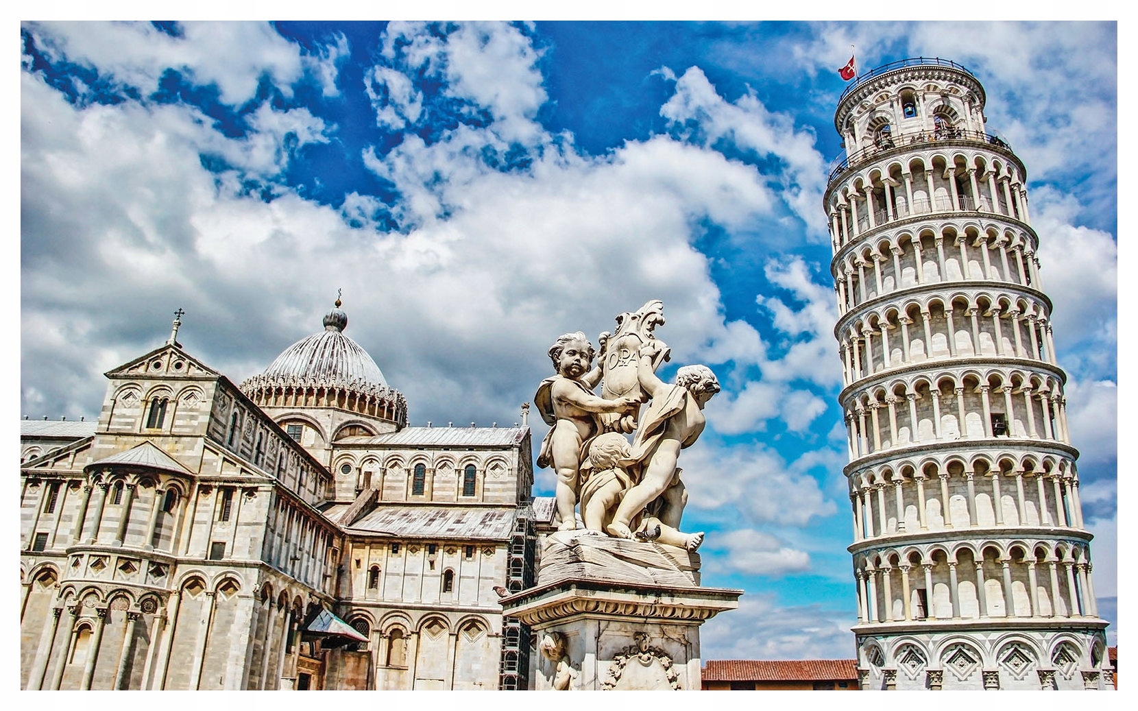 Fototapeta vliesová Šikmá veža v Pise Taliansko Architektúra 368x254 lepidlo