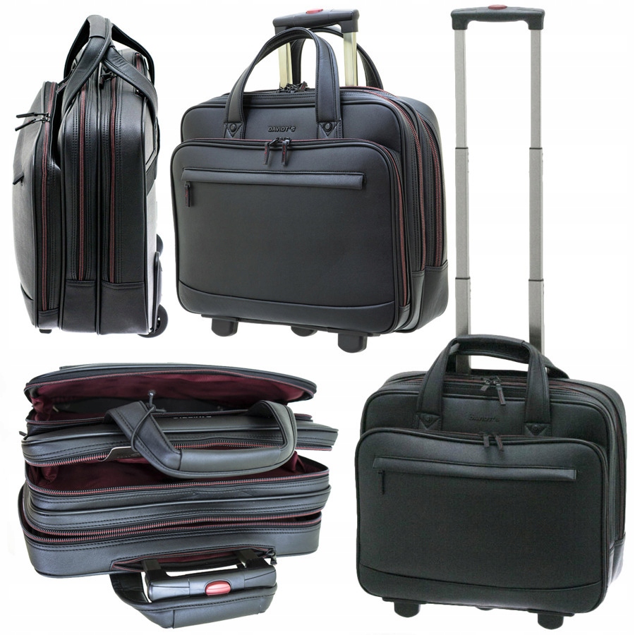 Davidt's Aktovka Na Notebook Cestovní Dokumenty Na Kolečkách Delegace Kancelář