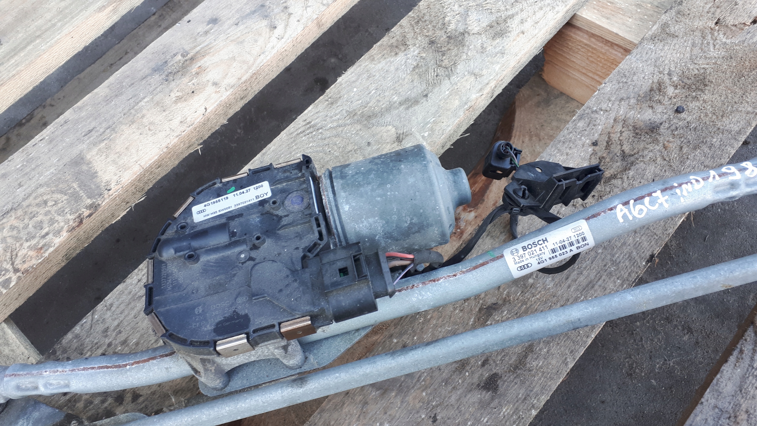 A6 C7 4G wiper mechanism front A7 S6 S7 EU