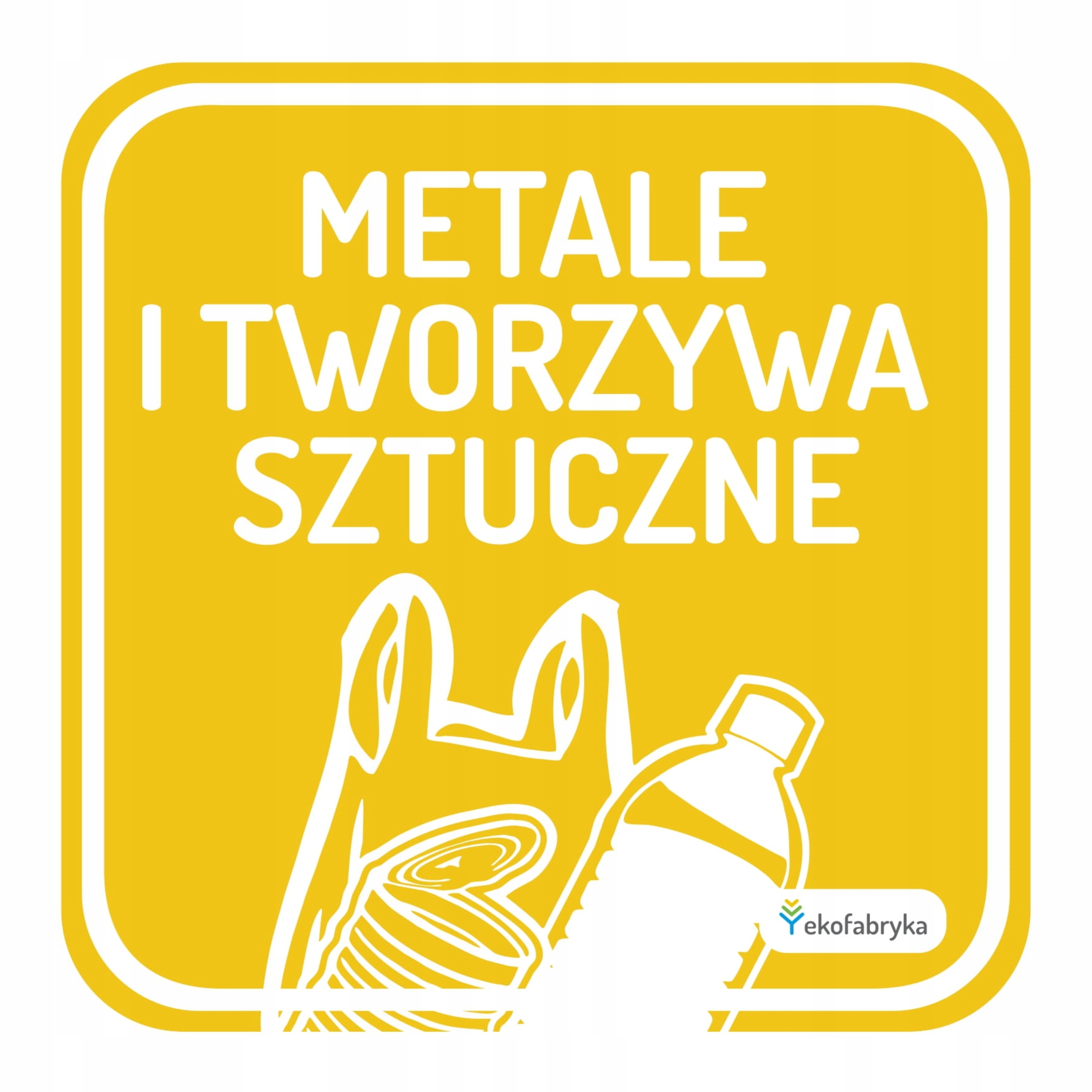 

Naklejka na kosz Segregacja śmieci 20cm Tworzywa