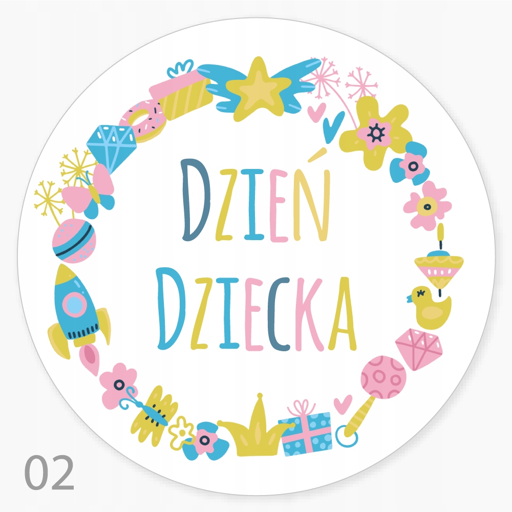 

Naklejki Dzień Dziecka Dzieci Bal Piknik Szkoła 24