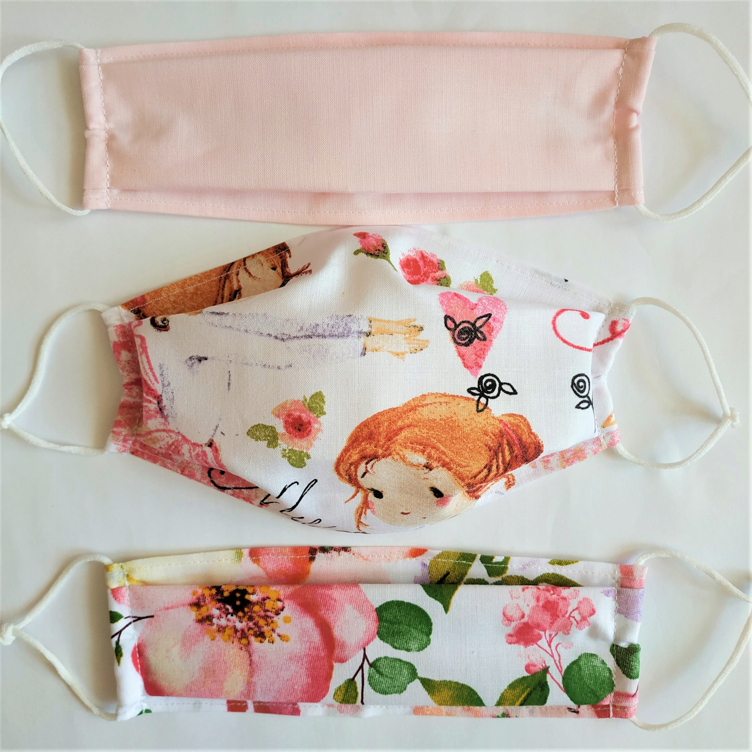 

Maseczka bawełniana dla dziecka róż zestaw 3szt