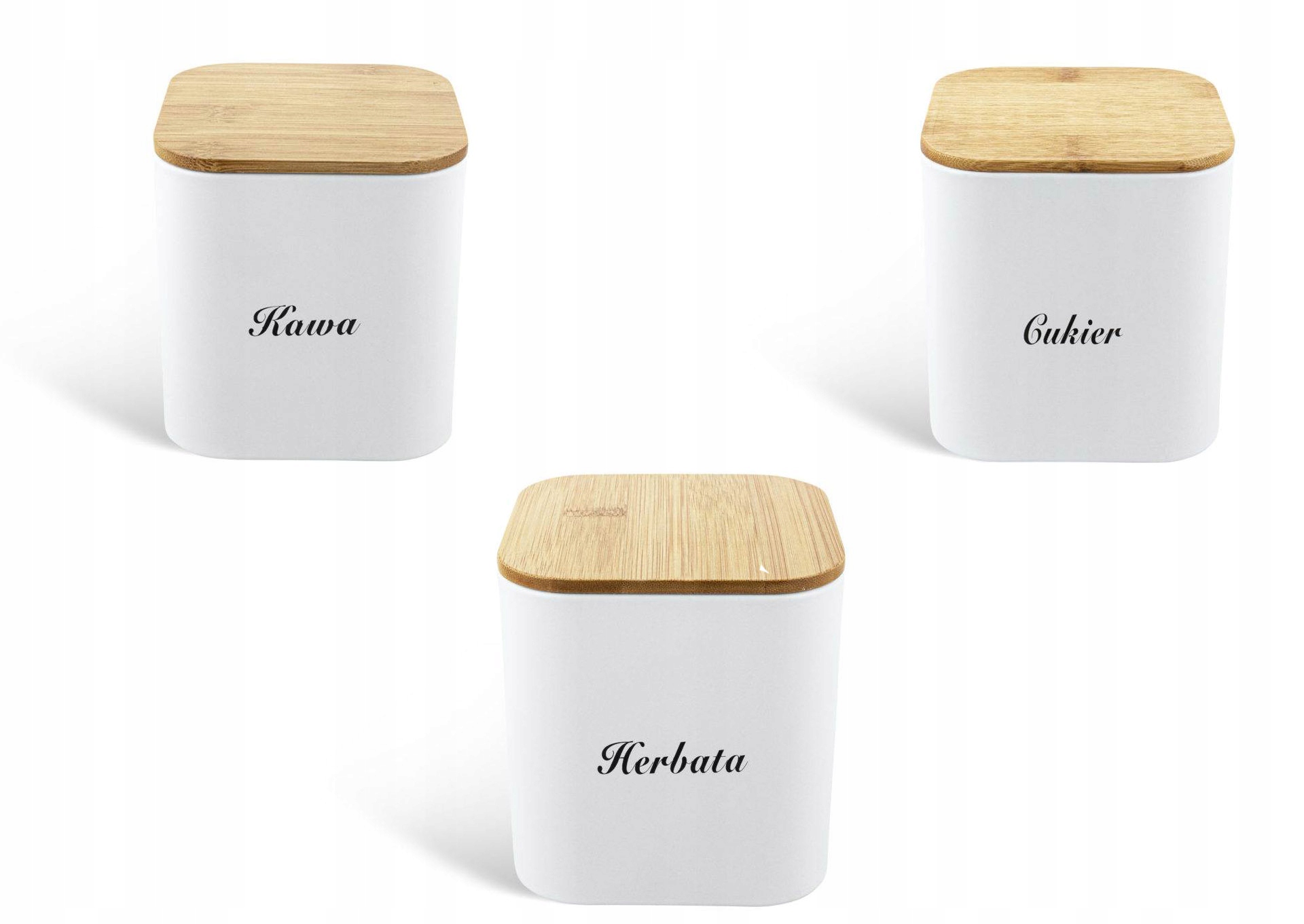 Pojemniki na przyprawy Chlebak z pokrywa bambusowa Rodzaj zestaw