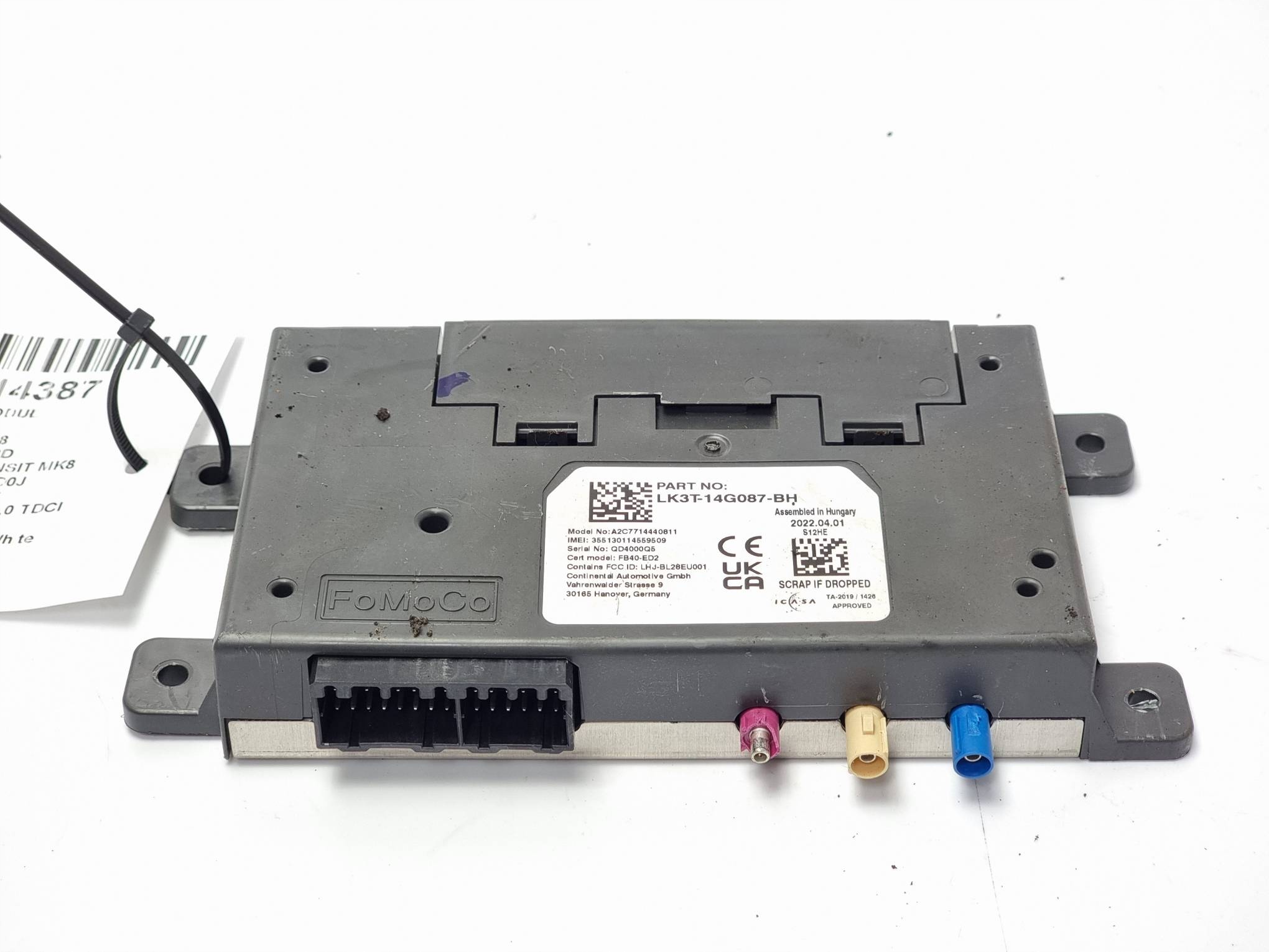 module LK3T-14G087-BH FORD TRANSIT MK8