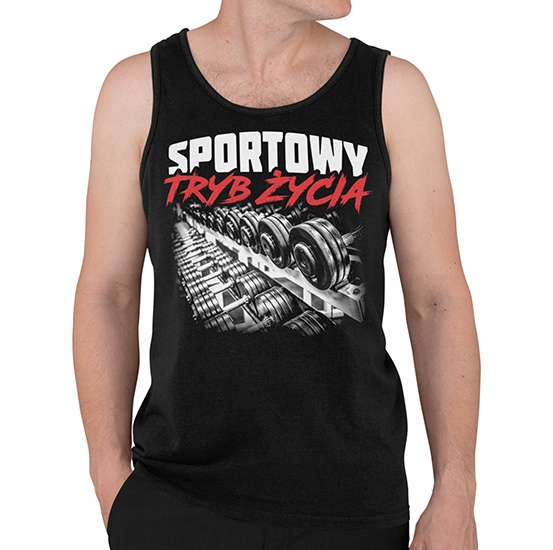 TANK TOP SIŁOWNIA SPORTOWY TRYB ŻYCIA