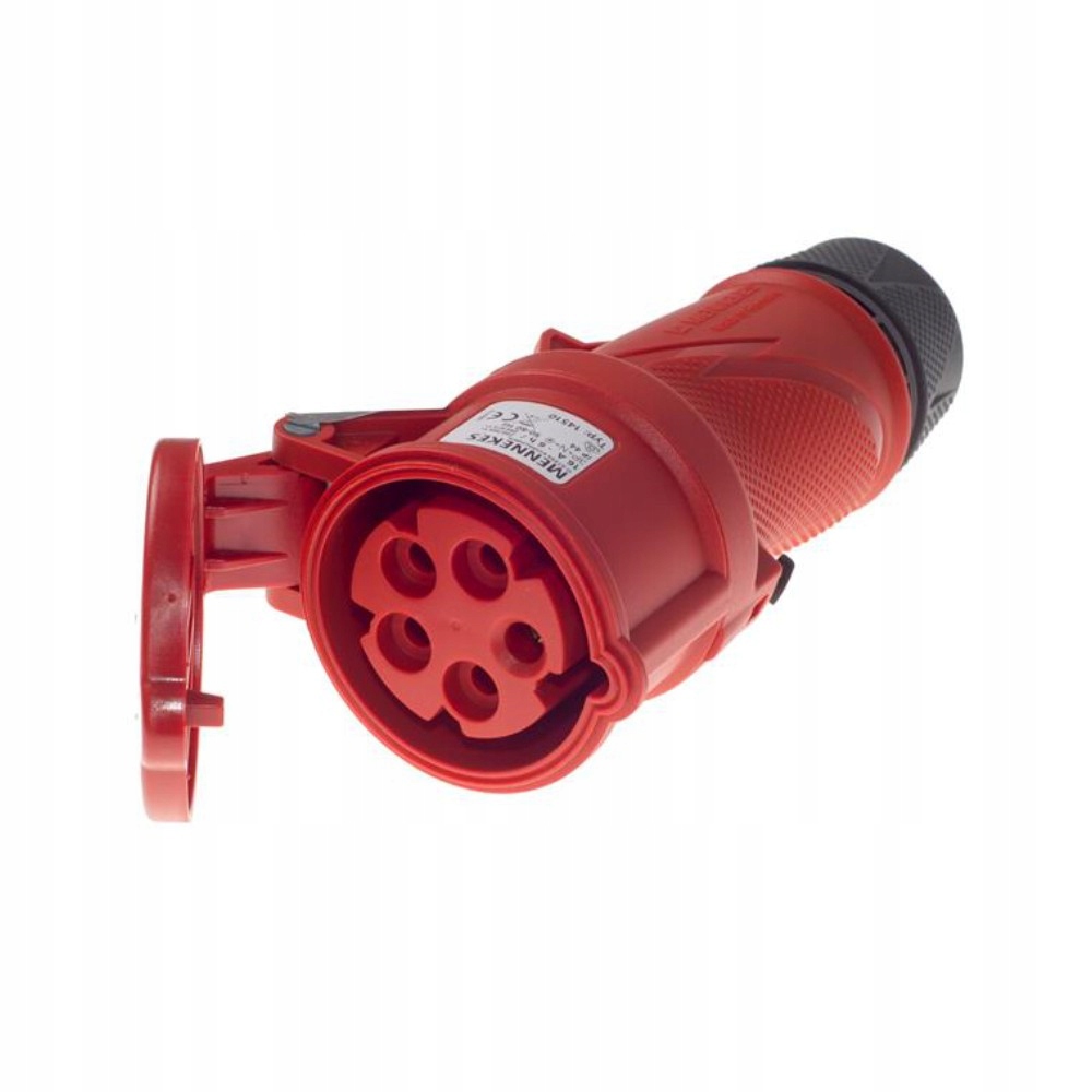 Přenosná Silová Gumová Zásuvka 16A 400V 5P IP54 Hermetická, Odolná