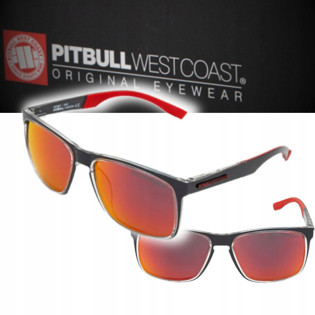 Pitbull West Coast Sluneční Brýle Hixson Šedé/červené