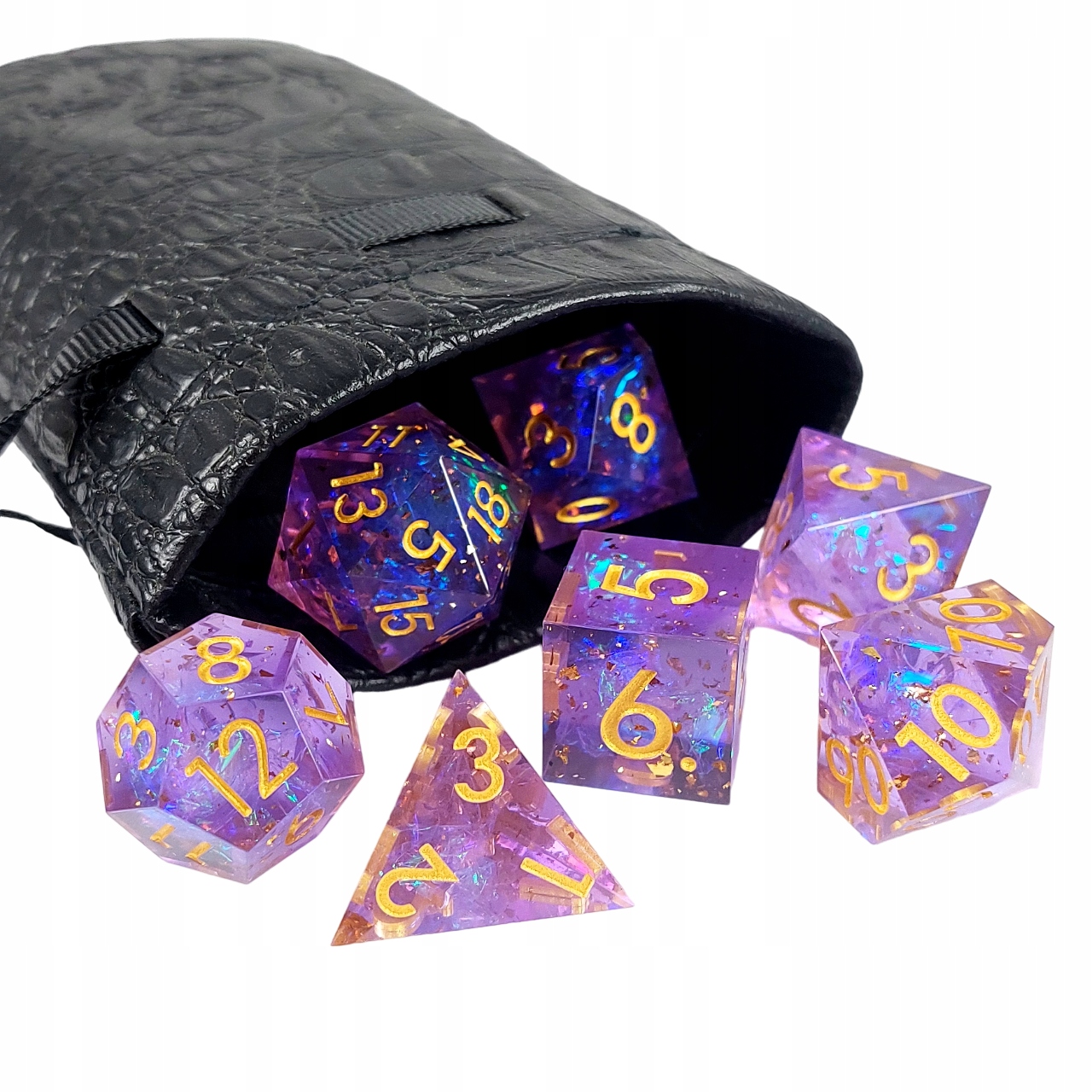 PORTAL DO NETHERU ZESTAW 7 EPOKSYDOWYCH KOŚCI RPG Producent RGFK