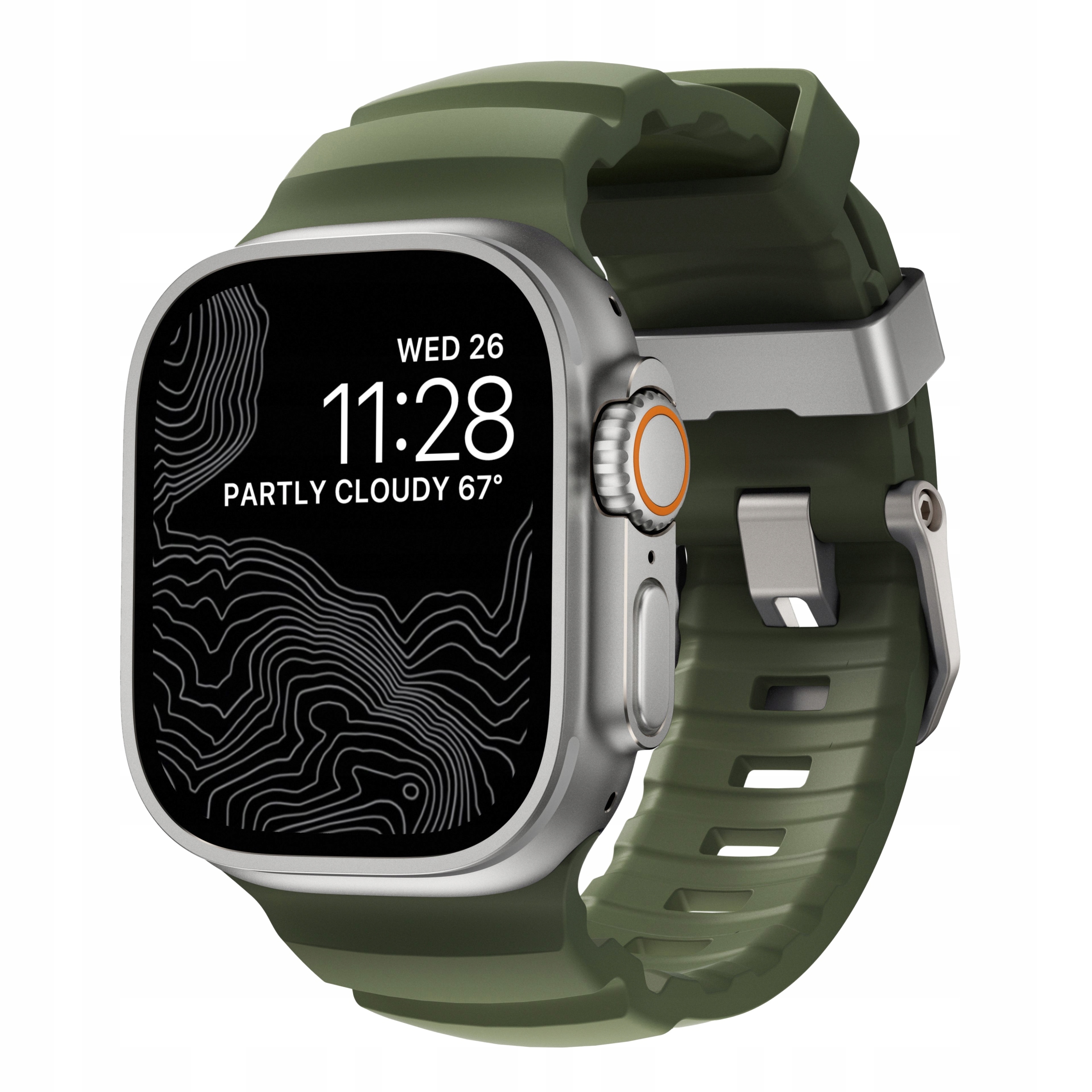 Nomad sportovní řemínek pro Apple Watch Kfm a titan 10/9/8/7/SE/6/5/4 49/46/45/44