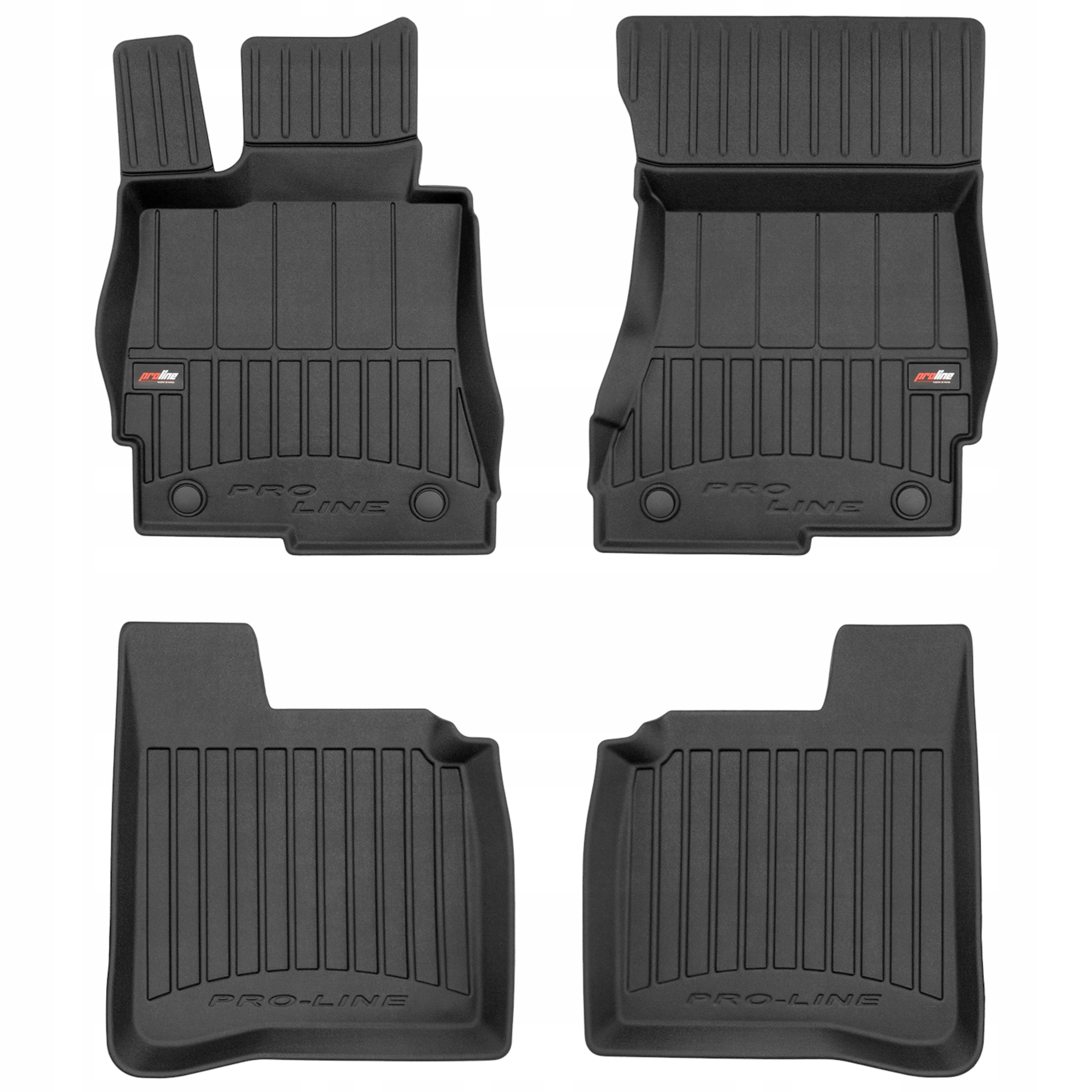 Gumové 3D koberce Mercedes S-Class W221 Long 2005-2013