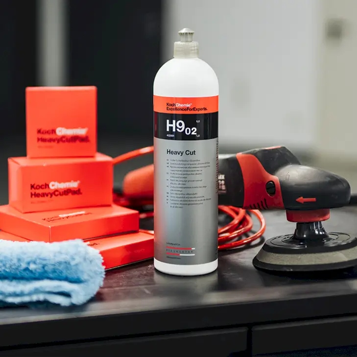 KOCH Chemie Heavy Cut ZESTAW pasta + 2 pady GIFT! Stan opakowania oryginalne