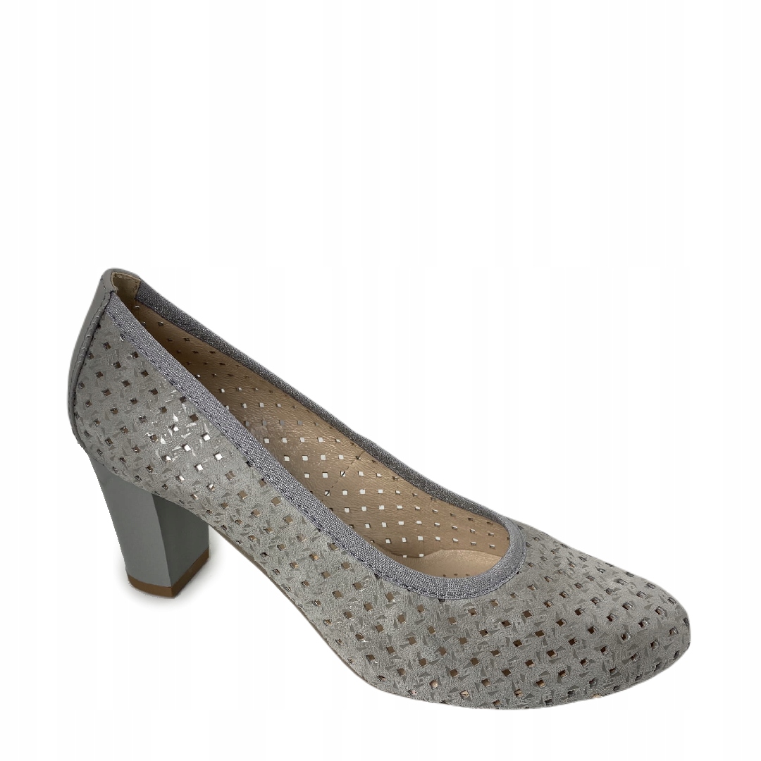 Dámské lodičky Arka kožené 6067/2155 Popiel 36, Popiel