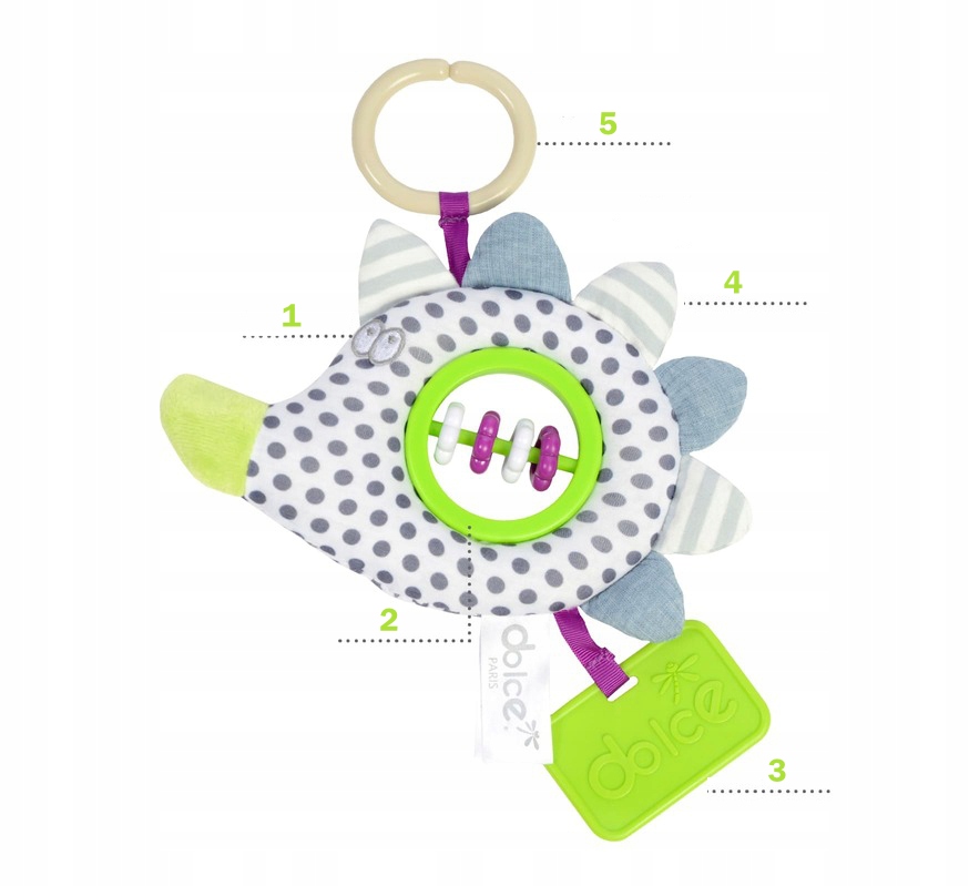 ZABAWKA DO WÓZKA STEM JEŻ - DOLCE TOYS Marka Dolce