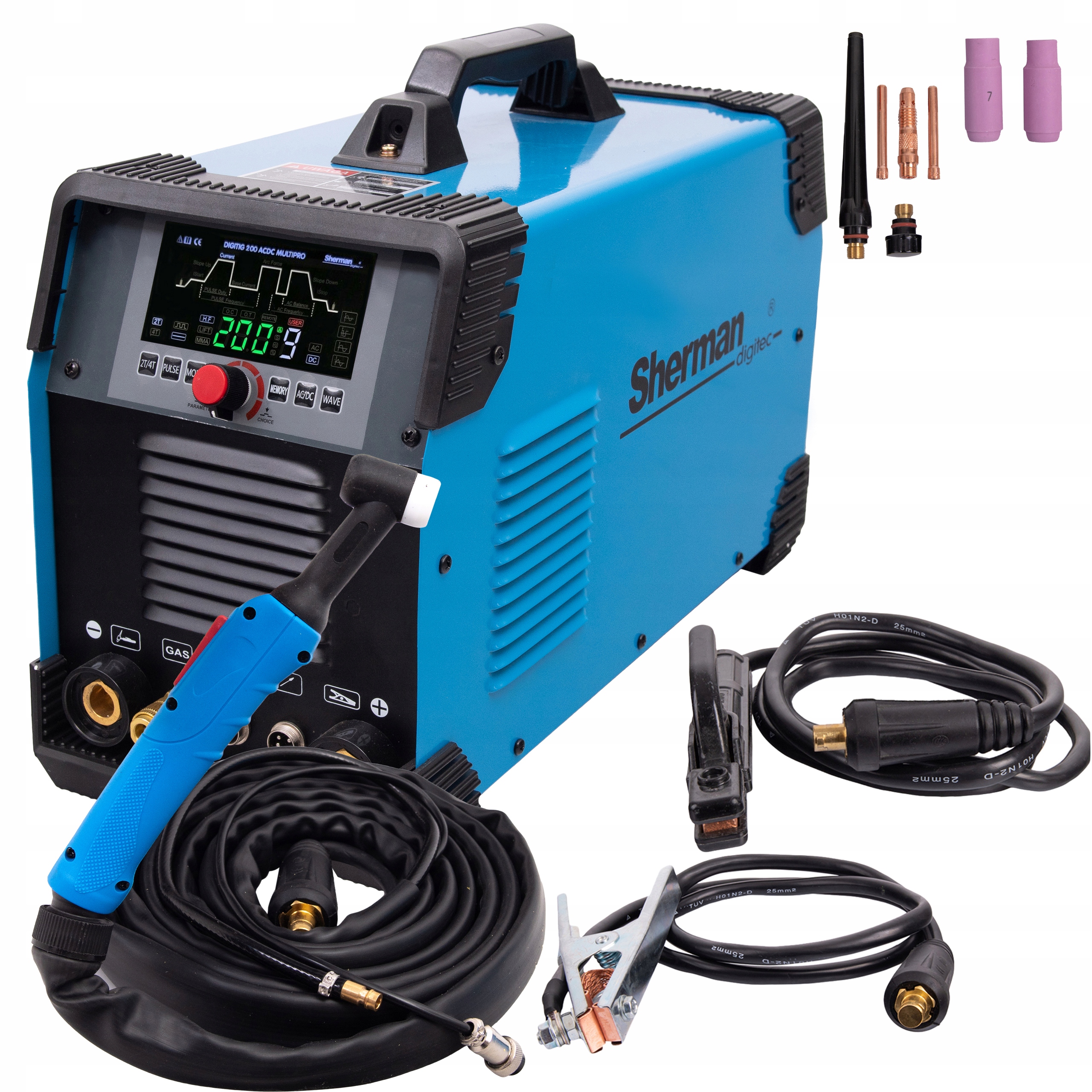 SPAWARKA SHERMAN DIGI TIG 200 AC/DC MULTIPRO 200A