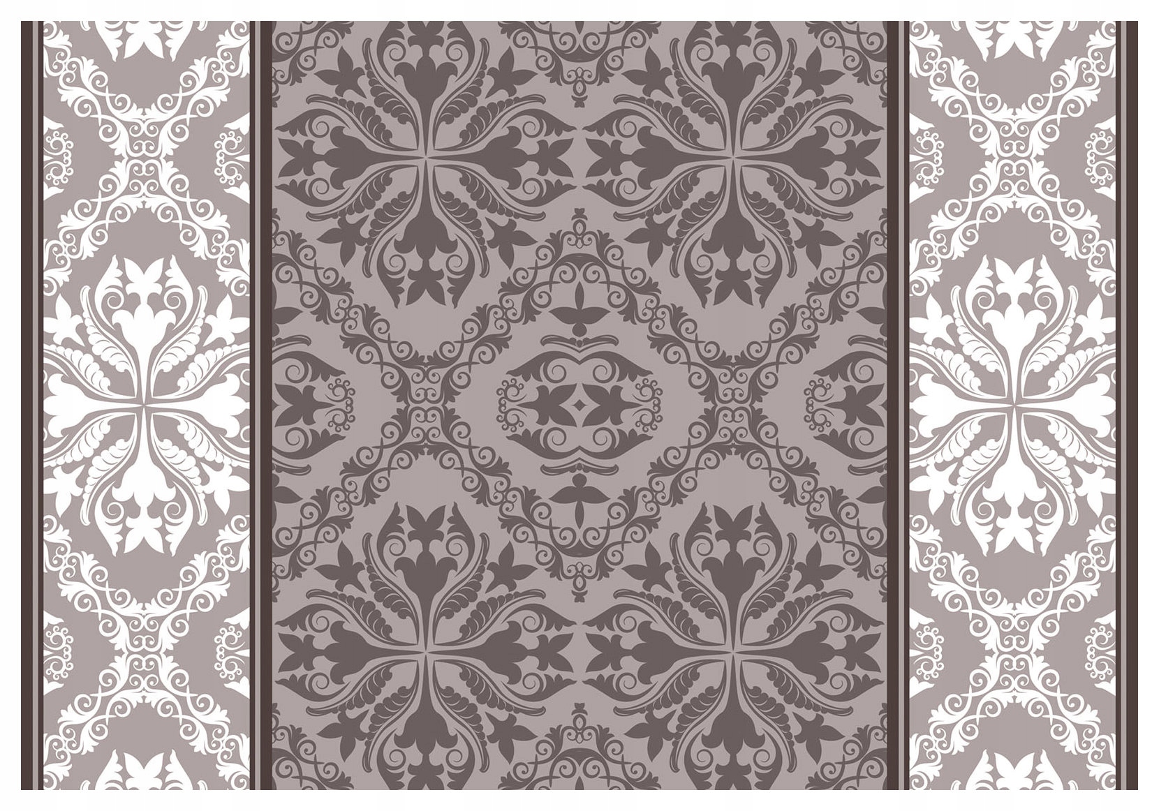 Fototapeta Damask Klasický ornament v luxusnej šedej farbe 368x254 lepidlo