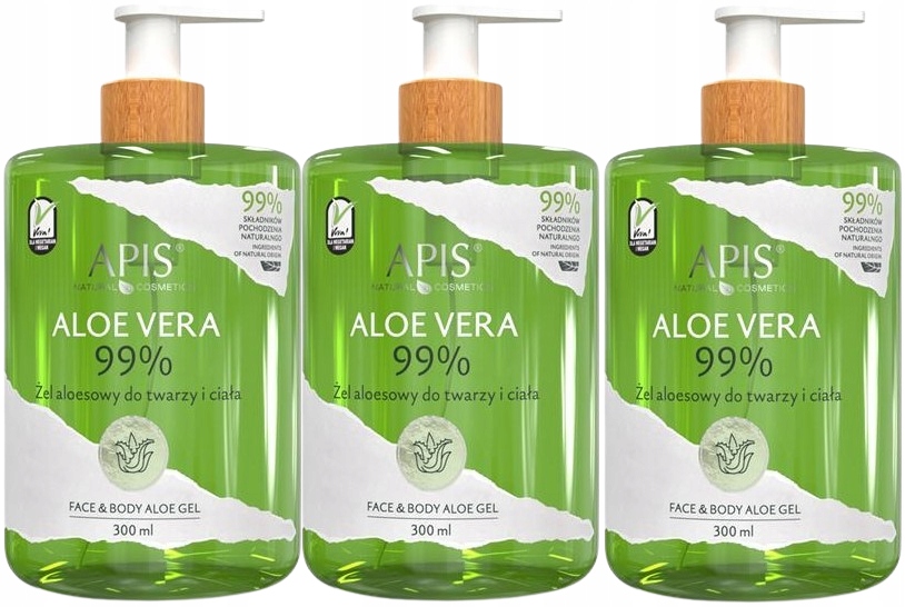 Natural Aloe Vera 99%-Żel aloesowy do twarzy i ciała