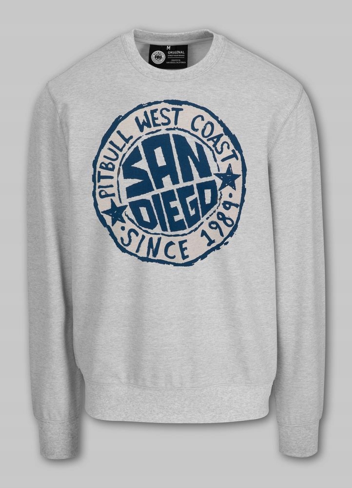 Męska Bluza Pitbull Klasyczna Bluza Crewneck z nadrukiem San Diego Sun