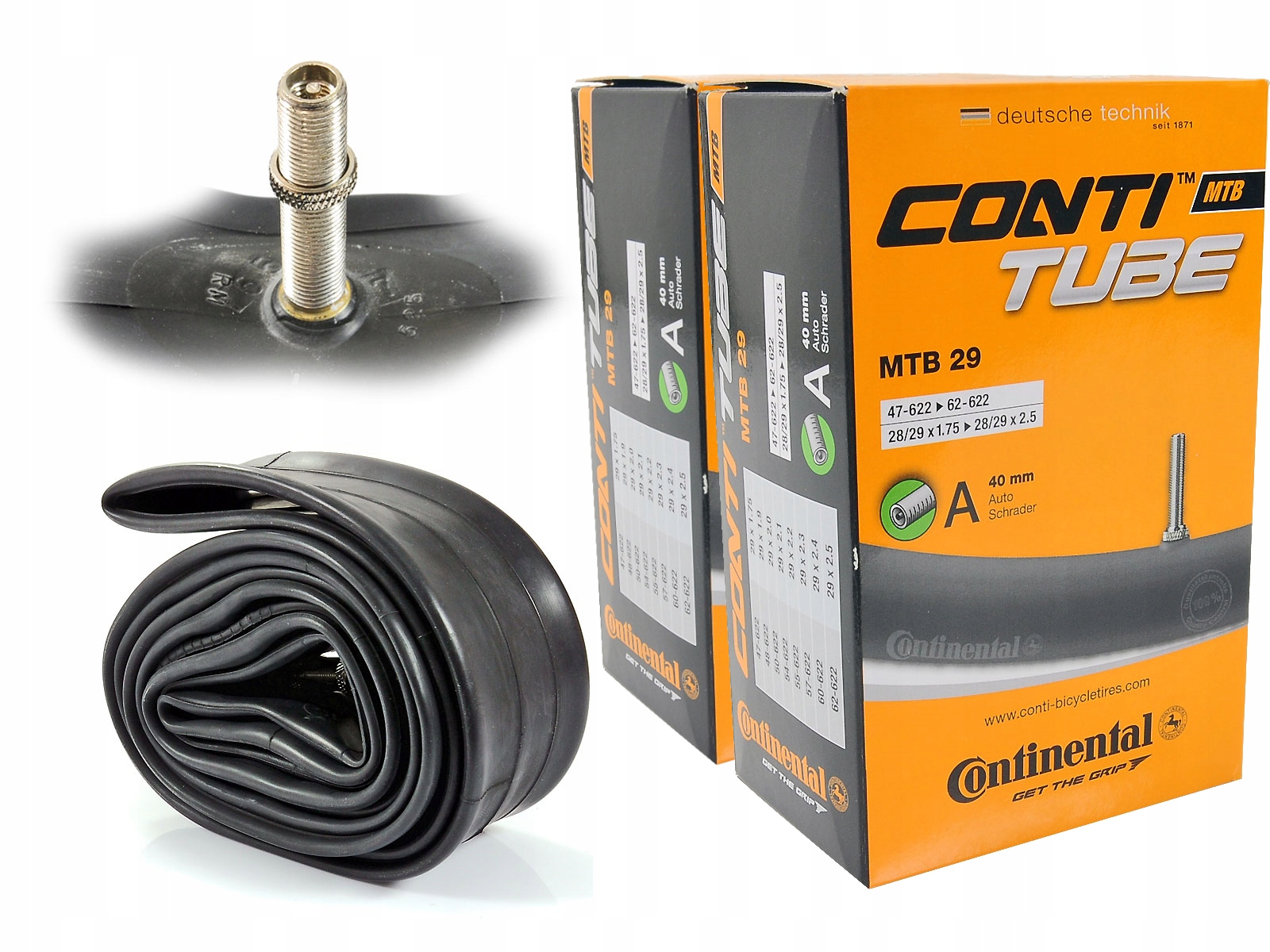 Dętka Continental Mtb 29x1,75/2,0/2,10/2,25/2,35/2,5 Av 40mm Samochodowy