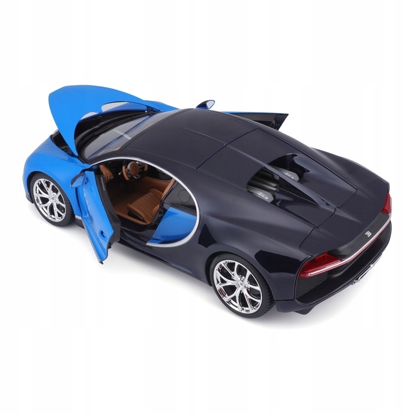 Bugatti Chiron 1:18 model Bburago 18-11040 nieb. Materiał metal