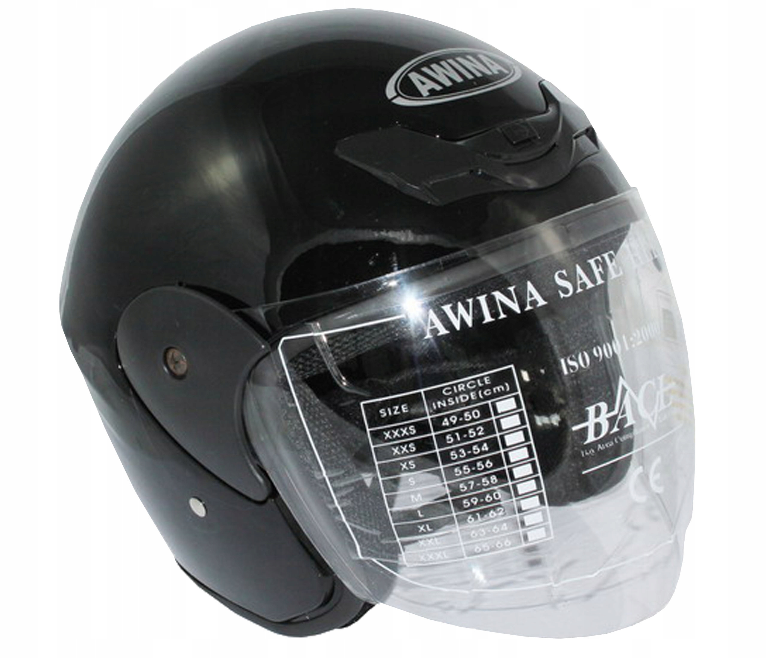 

Kask Otwarty Typ Jet Szyba Skuter Motorower XXL