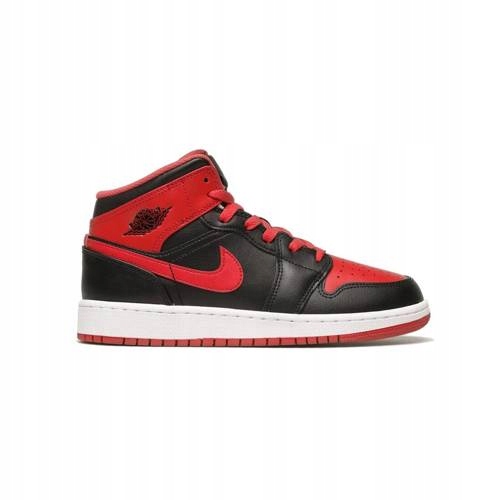 Pro Mládež sportovní boty Air Jordan 1 Mid, červená, DQ8423-060, vel. 38