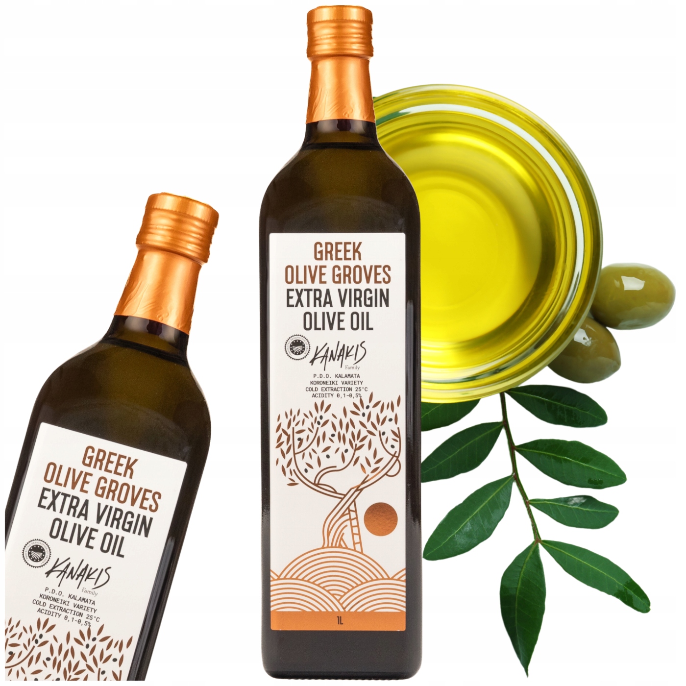 Levně Extra panenský olivový olej Řecký jemný tradiční 1 l Sběr 2025/26