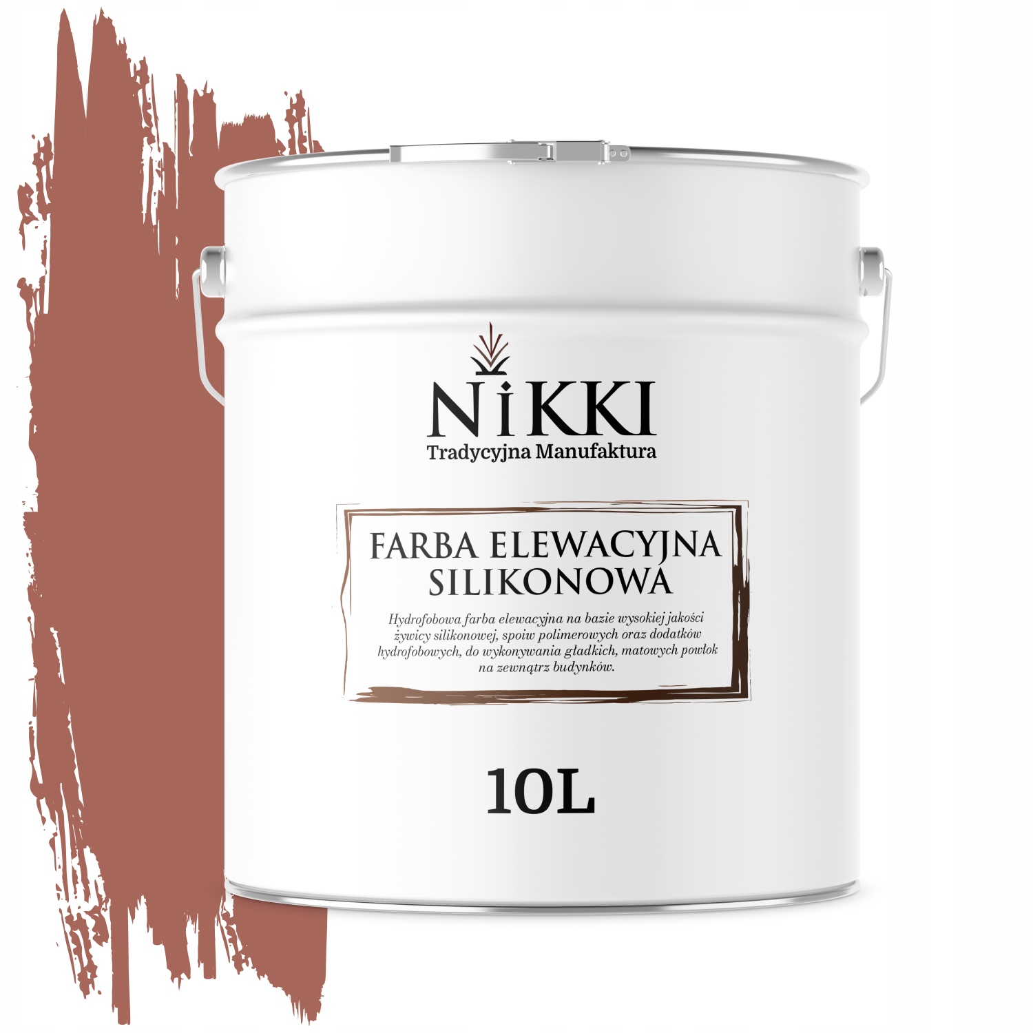 Barva Silikonová Fasádní Barva 10L Cihlová F324 Pro Fasády