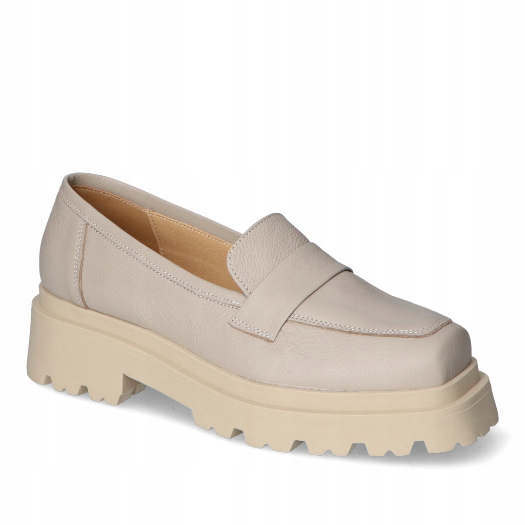 Mokasíny Venetti 1691 Béžová lico 40