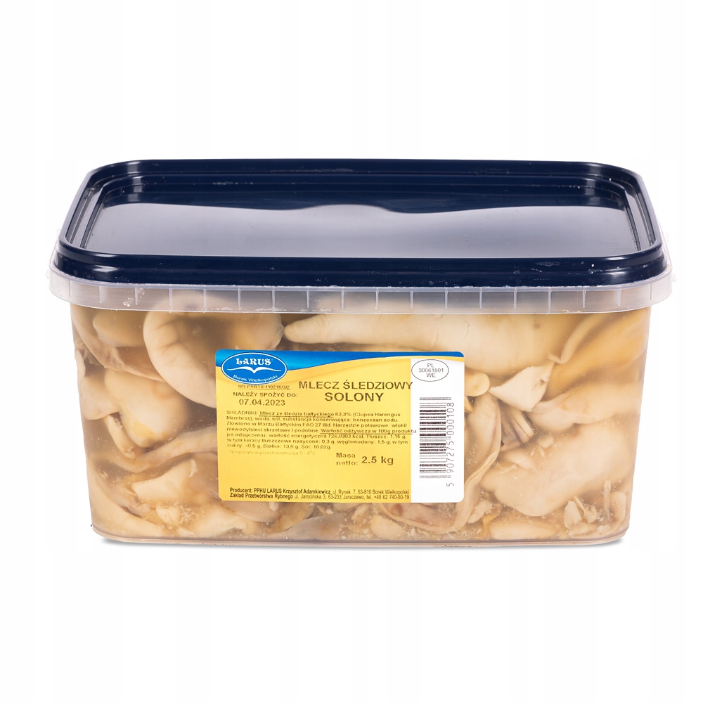 Mlecz Śledziowy Solony Ze Śledzia Bałtyckiego 2.5kg Larus