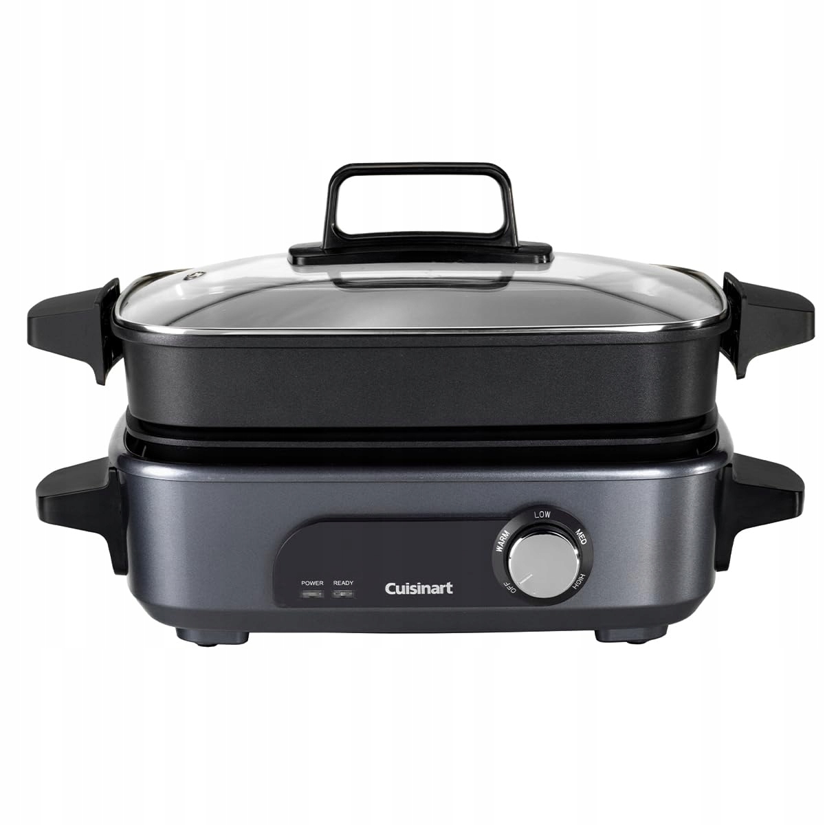 CUISINART Multicooker 5w1 Grill Smażenie Gotowanie Na Parze Szary