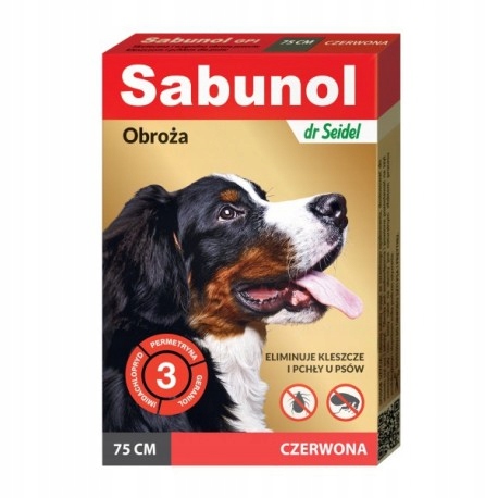 

Sabunol Gpi obroża dla psa Czerwona 75 cm