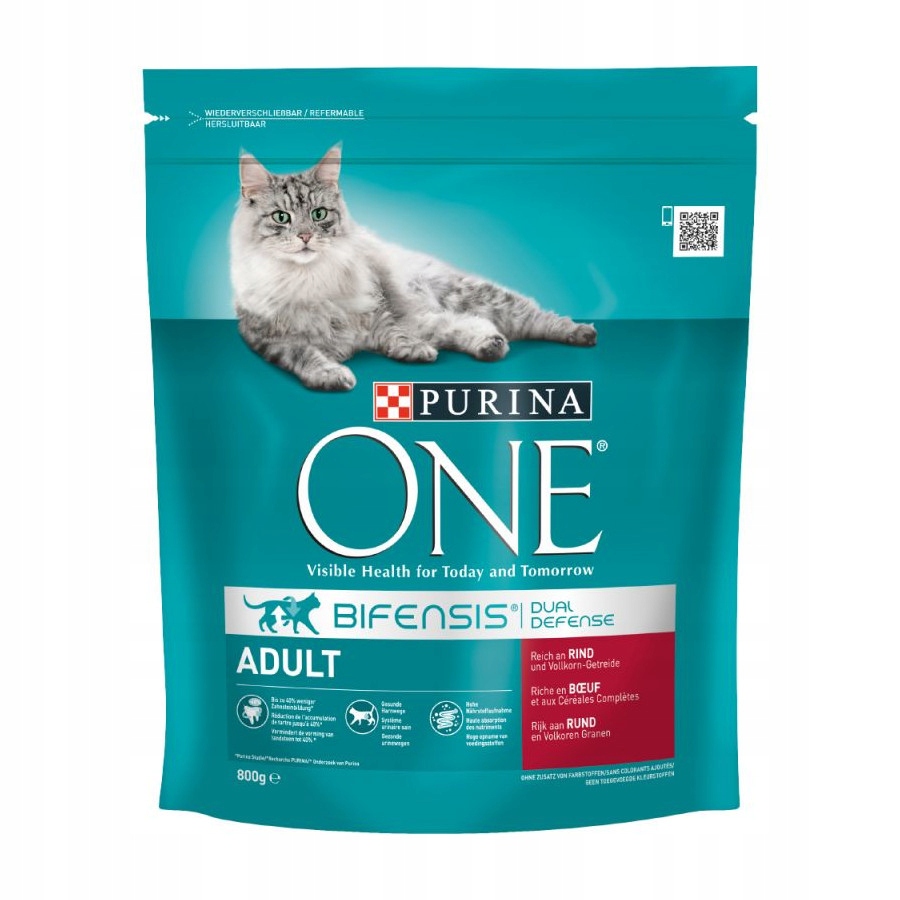 Levně Suché krmivo pro kočky Purina One hovězí maso 0,8 kg