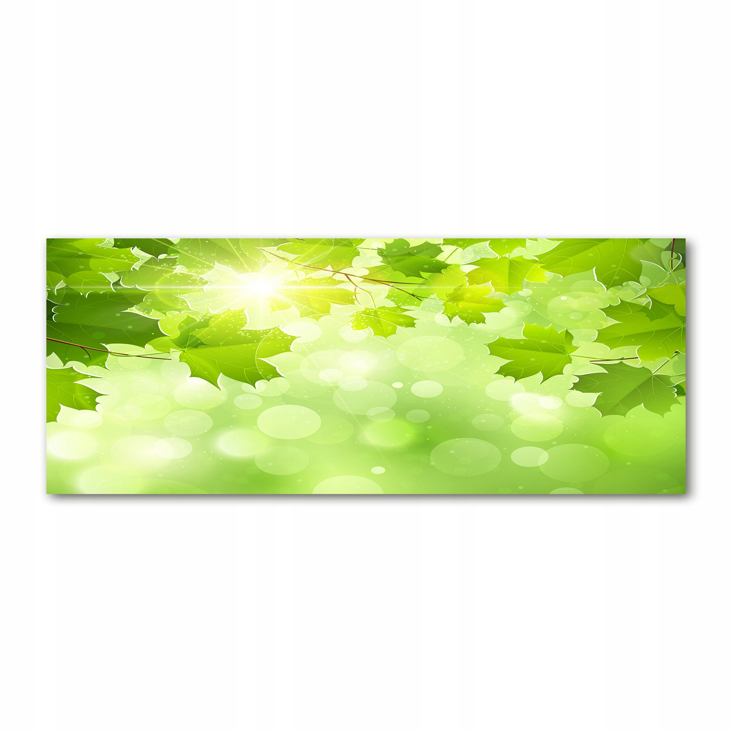 

Foto obraz szkło akryl Liście kasztanowca 125x50cm